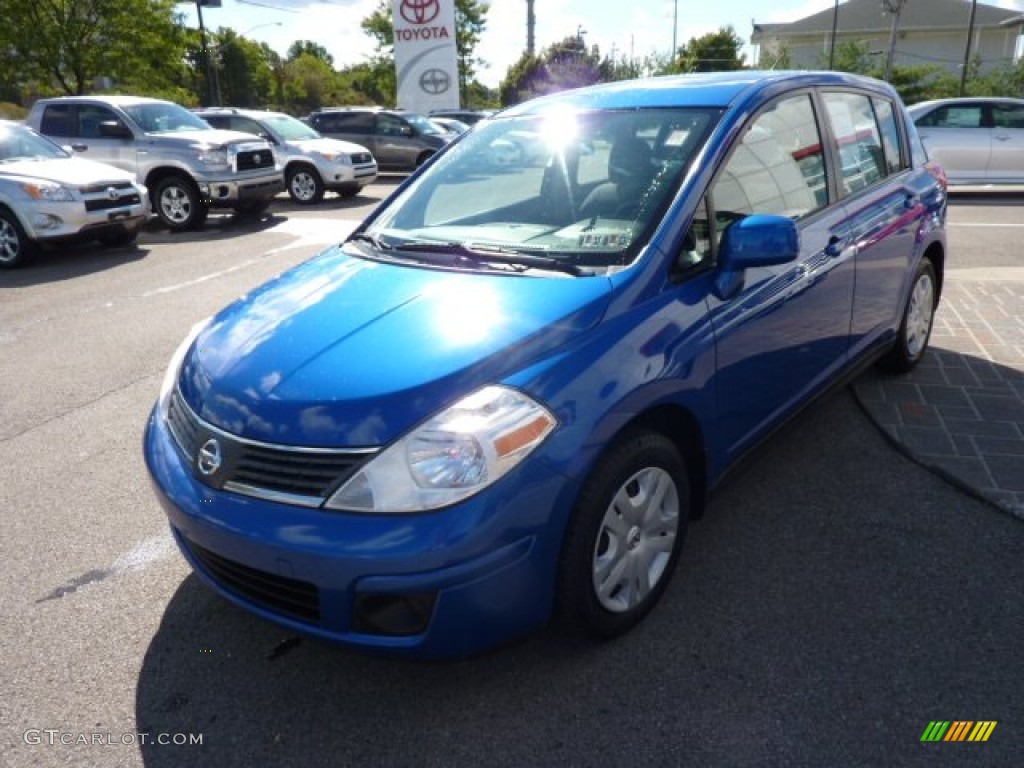 2007 Versa S - Sapphire Blue Metallic / Charcoal photo #3