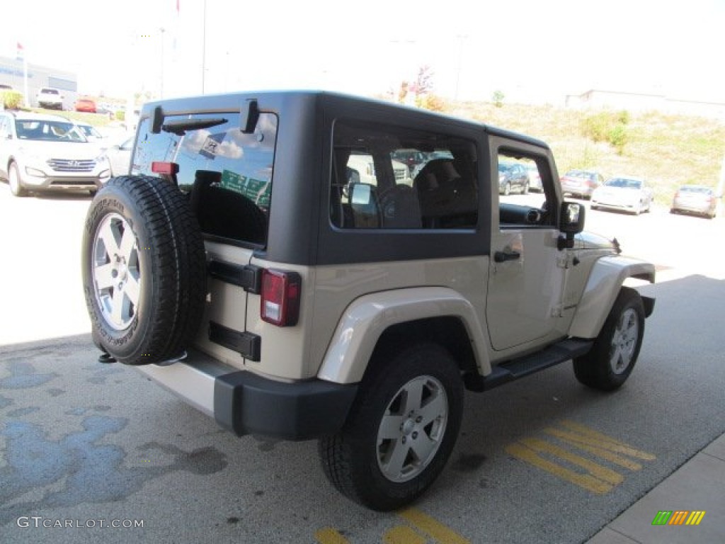 2011 Wrangler Sahara 4x4 - Sahara Tan / Black/Dark Saddle photo #6