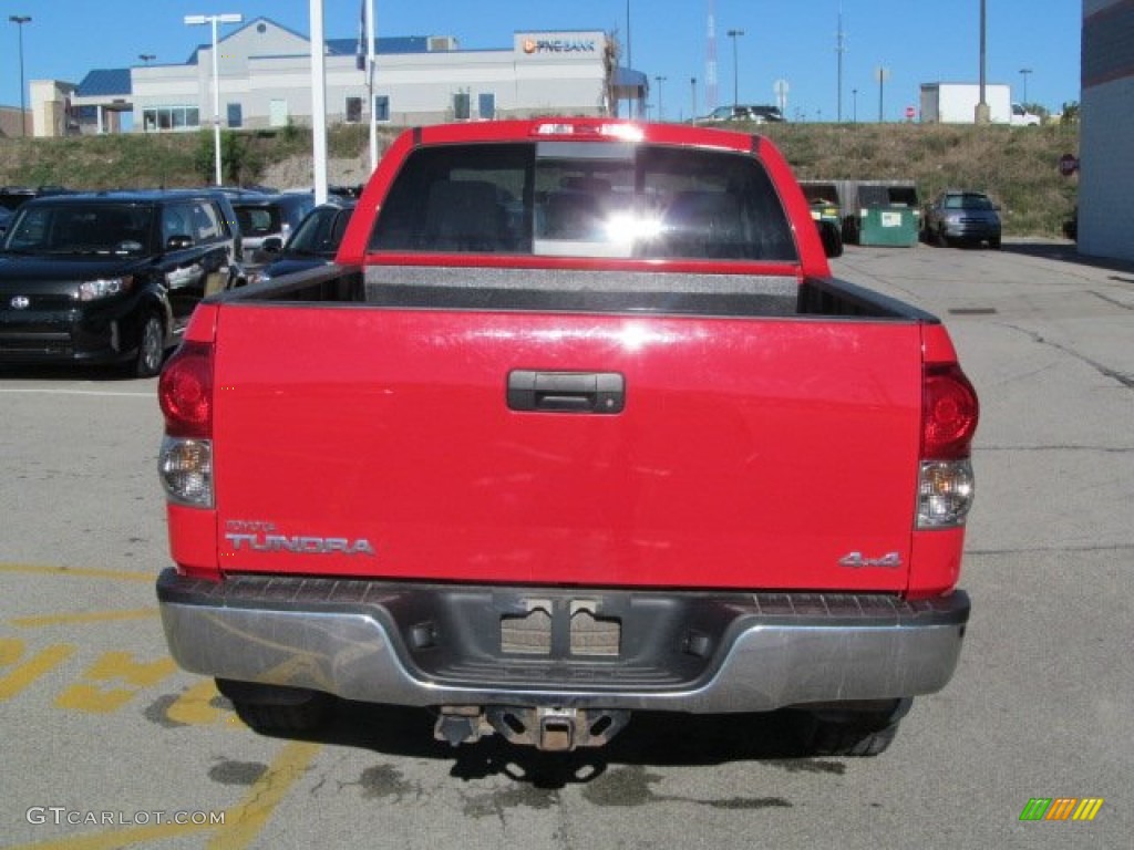 2009 Tundra Double Cab 4x4 - Radiant Red / Graphite Gray photo #5