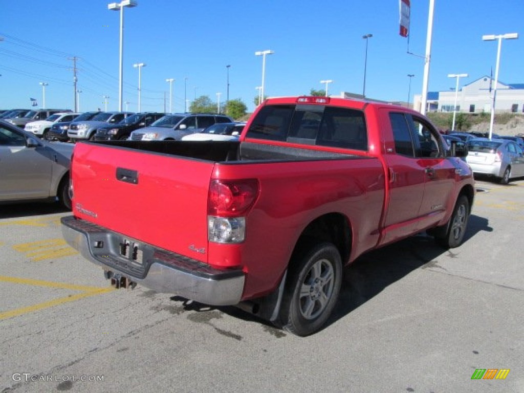 2009 Tundra Double Cab 4x4 - Radiant Red / Graphite Gray photo #7