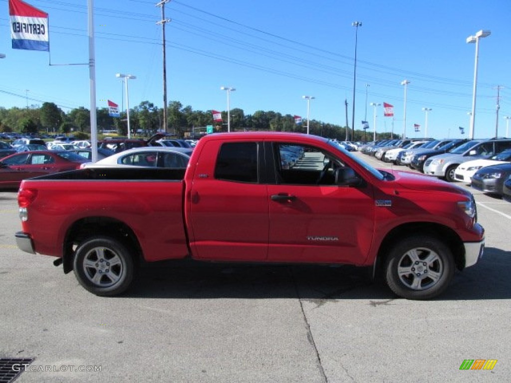 2009 Tundra Double Cab 4x4 - Radiant Red / Graphite Gray photo #8
