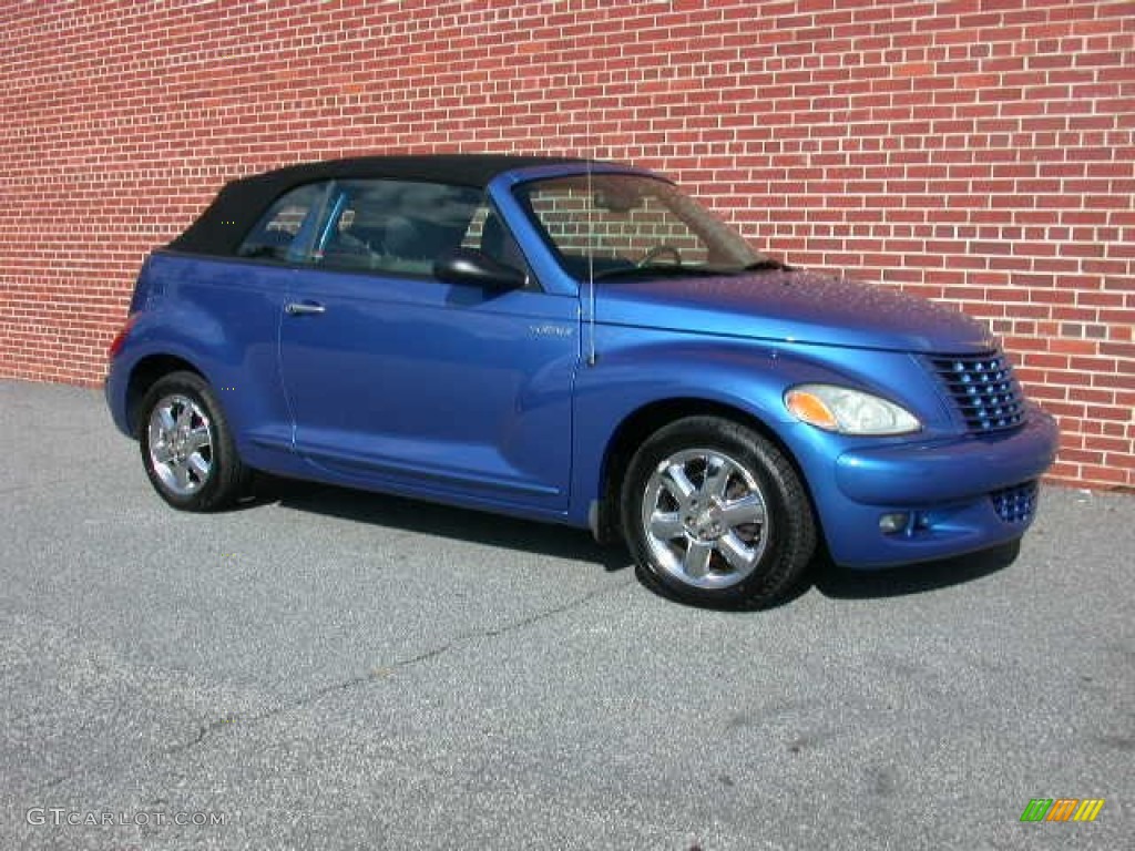 Electric Blue Pearl 2005 Chrysler PT Cruiser Touring Turbo Convertible Exterior Photo #71017529