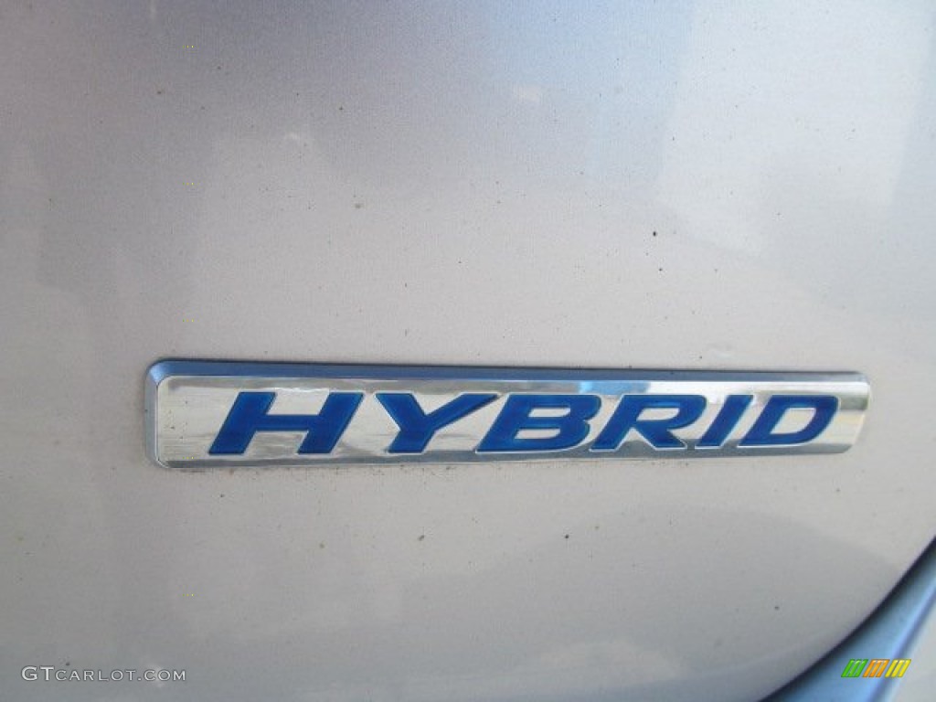 2008 Civic Hybrid Sedan - Opal Silver Blue Metallic / Blue photo #5