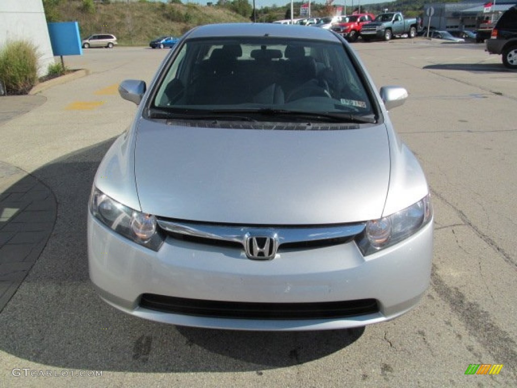 2008 Civic Hybrid Sedan - Opal Silver Blue Metallic / Blue photo #10