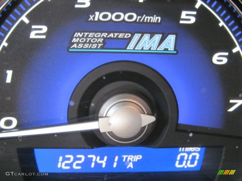 2008 Civic Hybrid Sedan - Opal Silver Blue Metallic / Blue photo #20