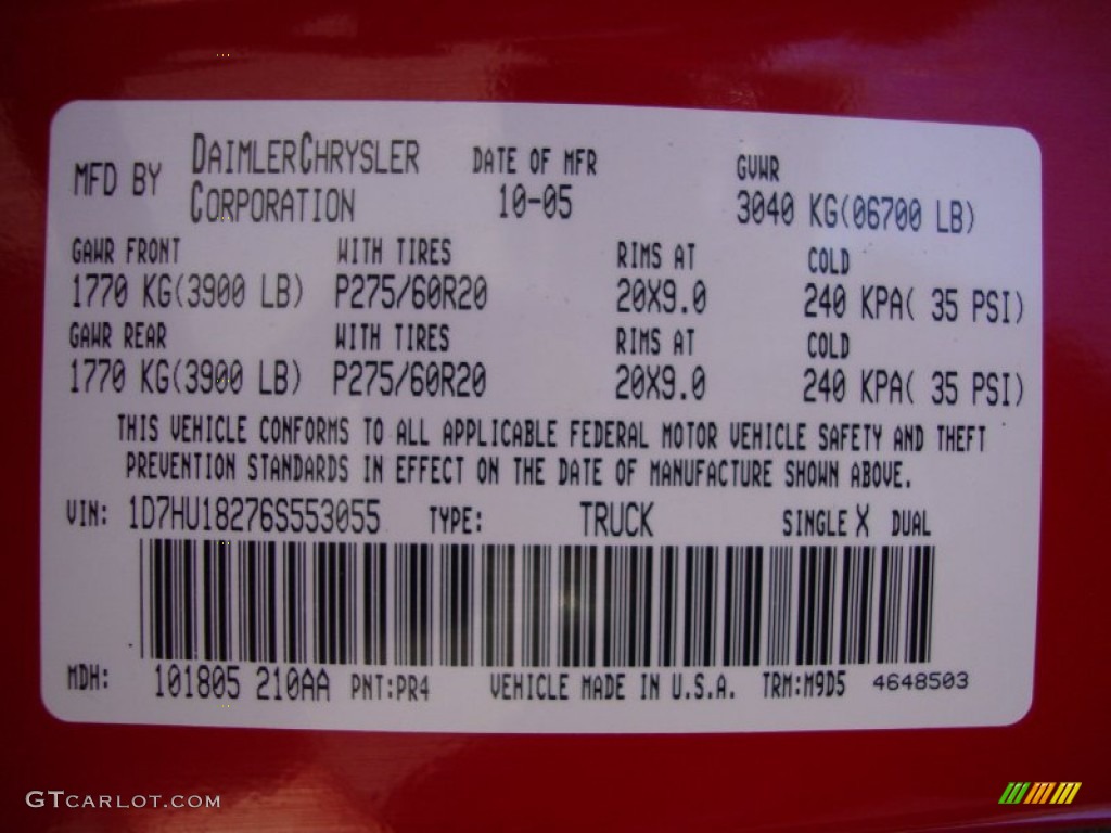 2006 Ram 1500 SLT Quad Cab 4x4 - Flame Red / Medium Slate Gray photo #24