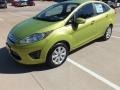 2013 Lime Squeeze Ford Fiesta SE Sedan  photo #9