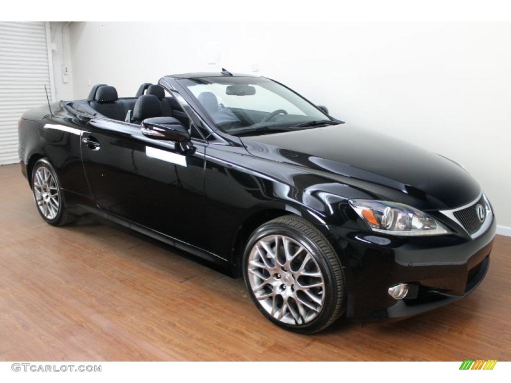 Obsidian Black 2011 Lexus IS 350C Convertible Exterior Photo #71019620