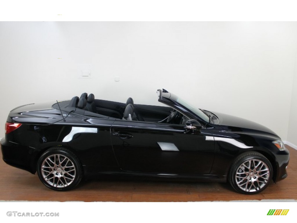 Obsidian Black 2011 Lexus IS 350C Convertible Exterior Photo #71019670