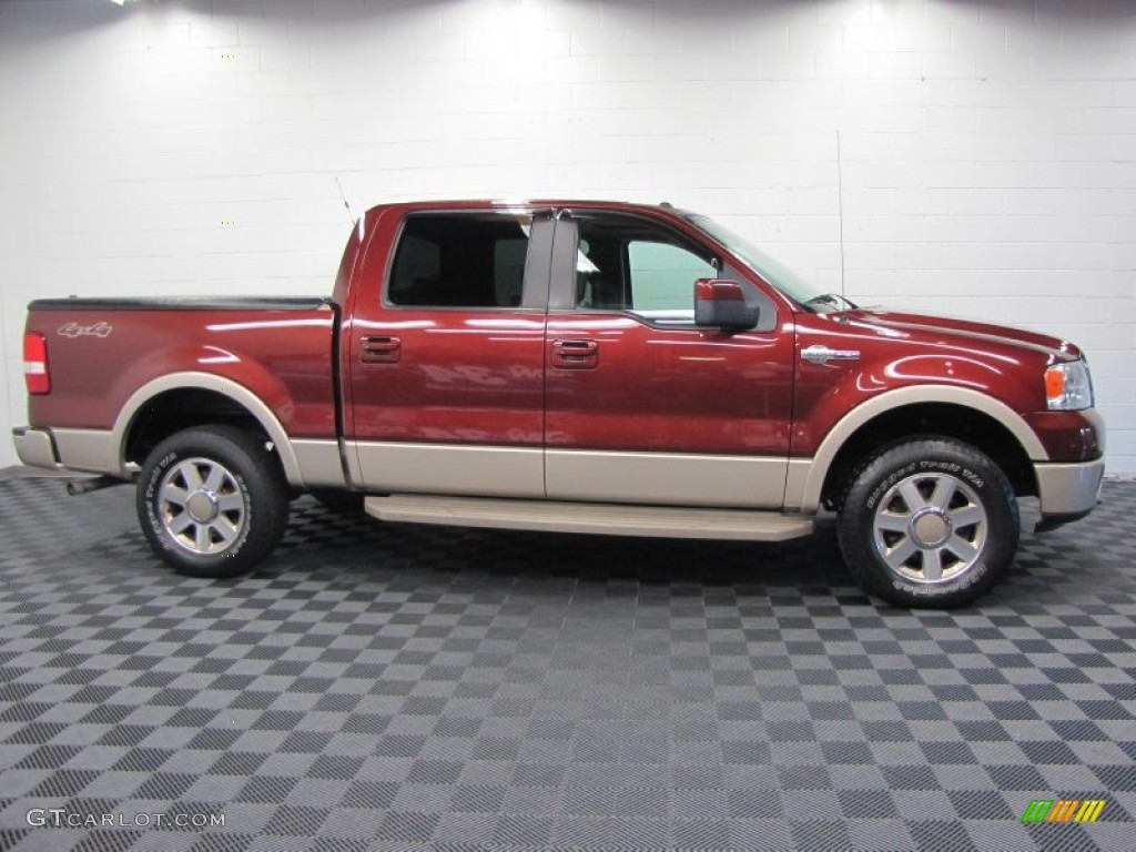 2007 F150 FX4 SuperCrew 4x4 - Dark Copper Metallic / Castano Brown Leather photo #6