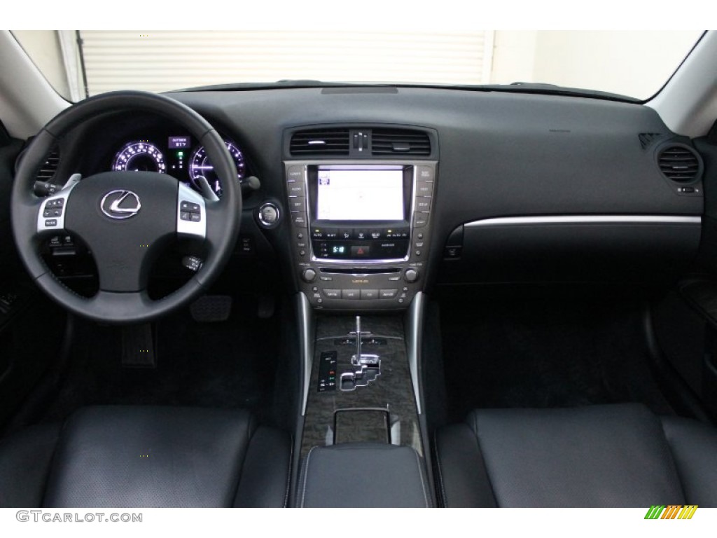 2011 Lexus IS 350C Convertible Black Dashboard Photo #71019752