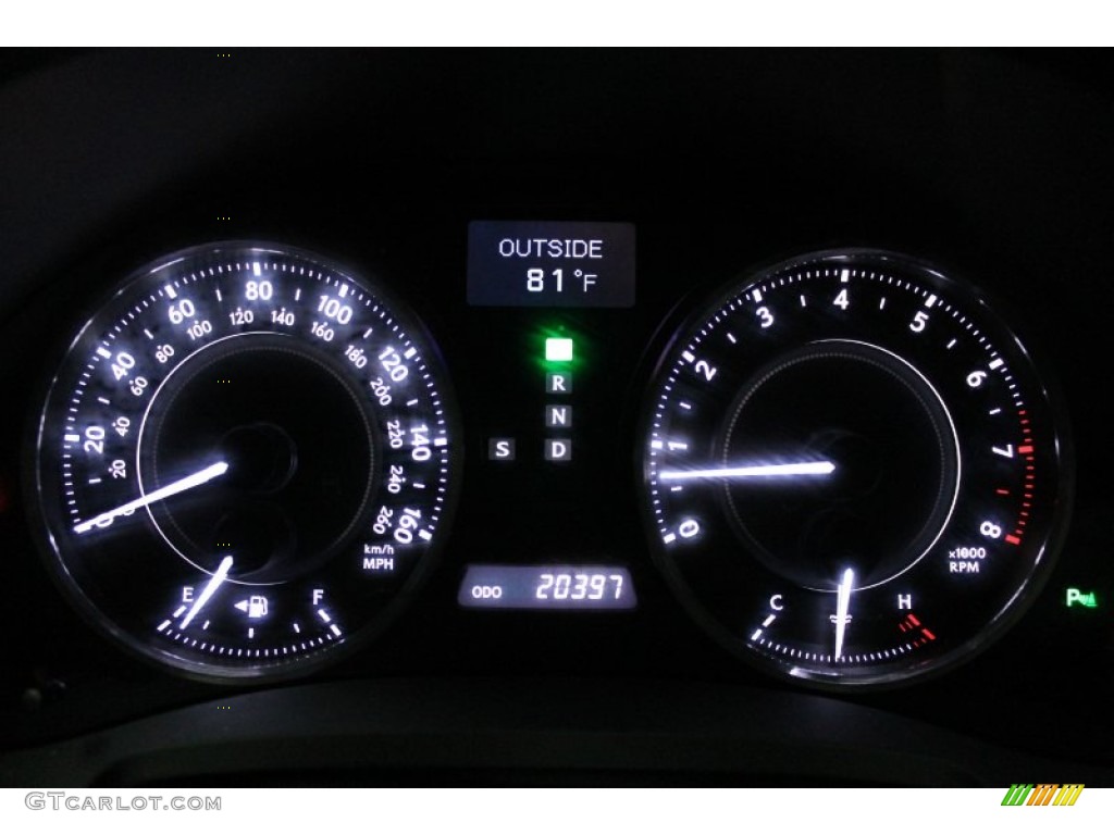 2011 Lexus IS 350C Convertible Gauges Photo #71019761
