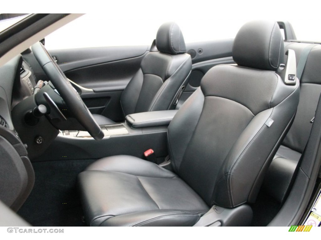 Black Interior 2011 Lexus IS 350C Convertible Photo #71019803