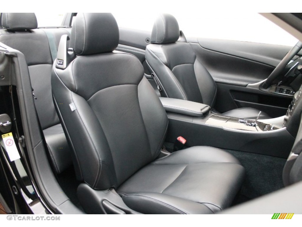 Black Interior 2011 Lexus IS 350C Convertible Photo #71019812