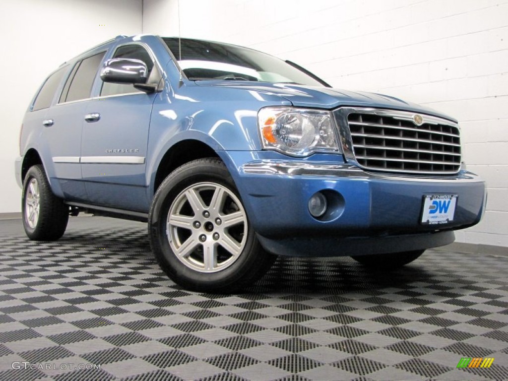 2007 Aspen Limited HEMI 4WD - Marine Blue Pearl / Dark Slate Gray/Light Slate Gray photo #1