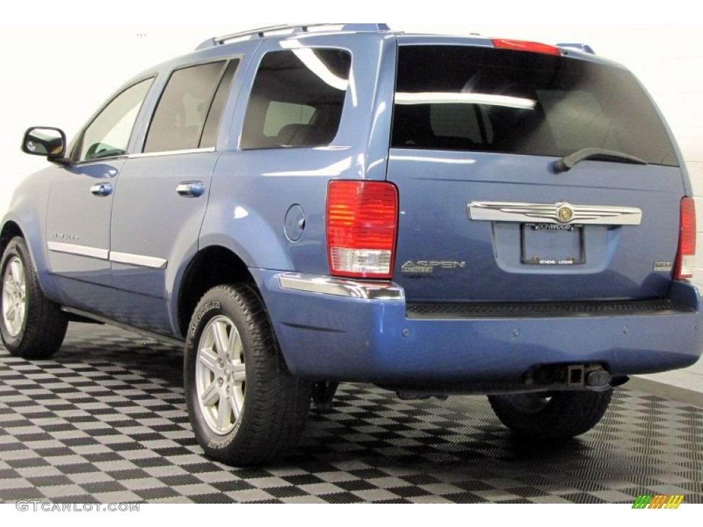 2007 Aspen Limited HEMI 4WD - Marine Blue Pearl / Dark Slate Gray/Light Slate Gray photo #2