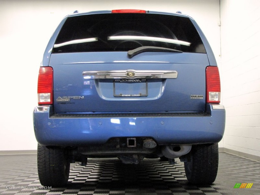 2007 Aspen Limited HEMI 4WD - Marine Blue Pearl / Dark Slate Gray/Light Slate Gray photo #4