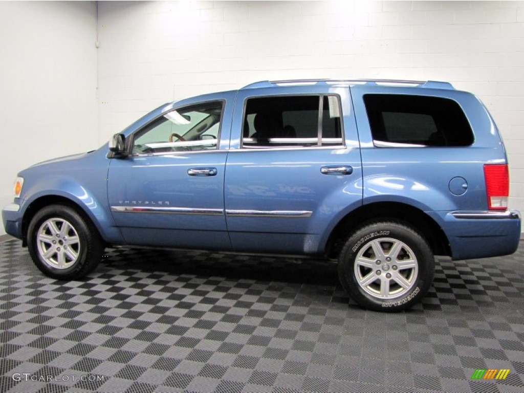 2007 Aspen Limited HEMI 4WD - Marine Blue Pearl / Dark Slate Gray/Light Slate Gray photo #7