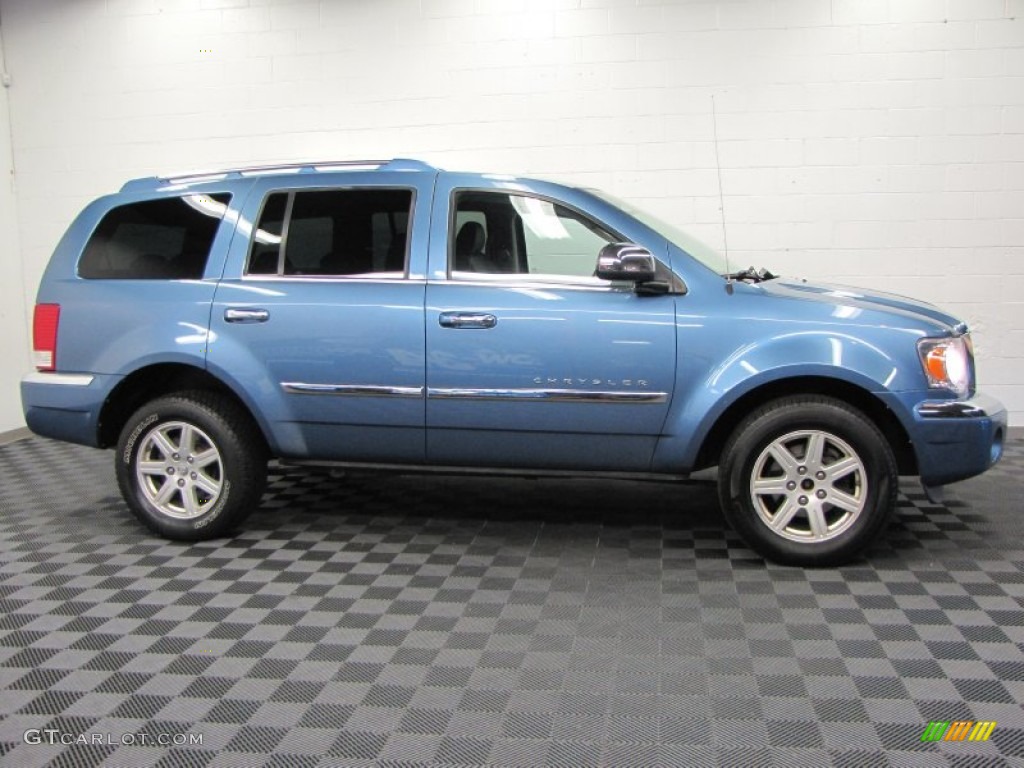 2007 Aspen Limited HEMI 4WD - Marine Blue Pearl / Dark Slate Gray/Light Slate Gray photo #8