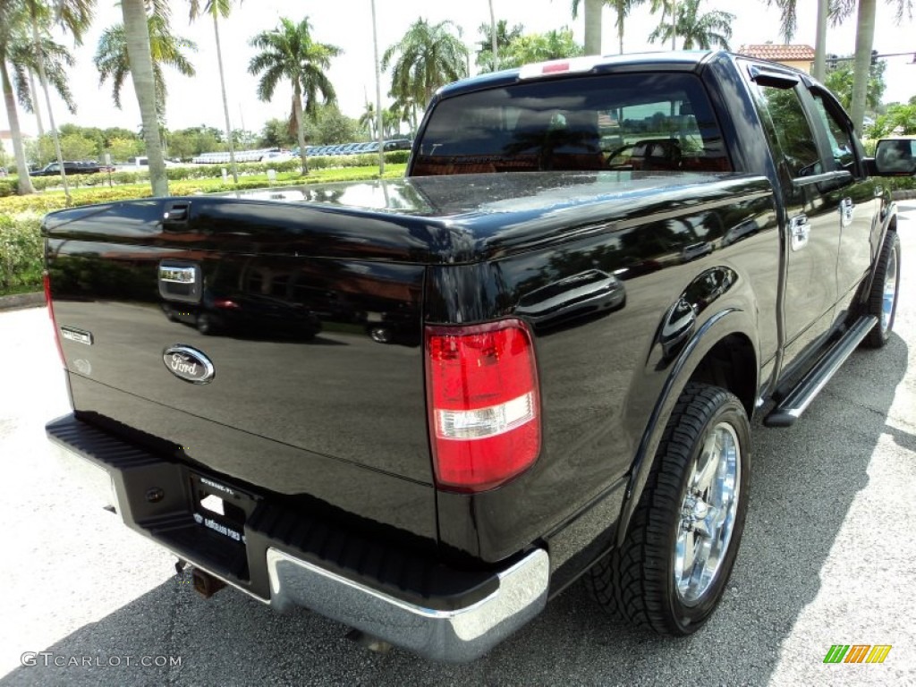 2006 F150 Lariat SuperCrew - Black / Black photo #6