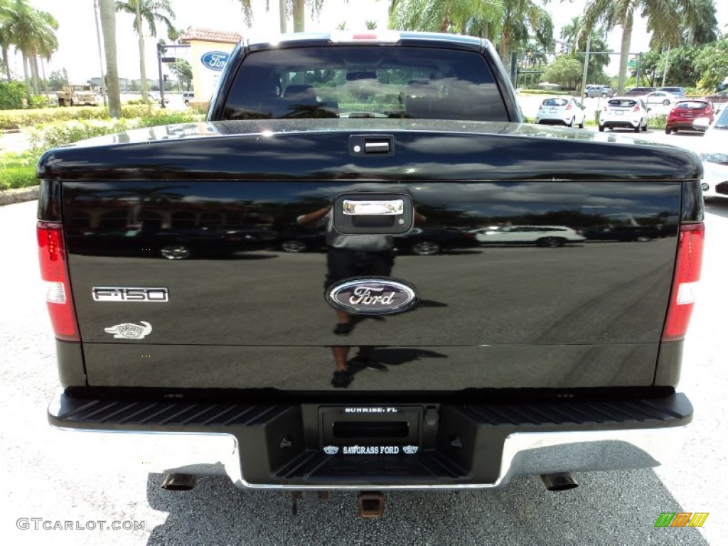 2006 F150 Lariat SuperCrew - Black / Black photo #7