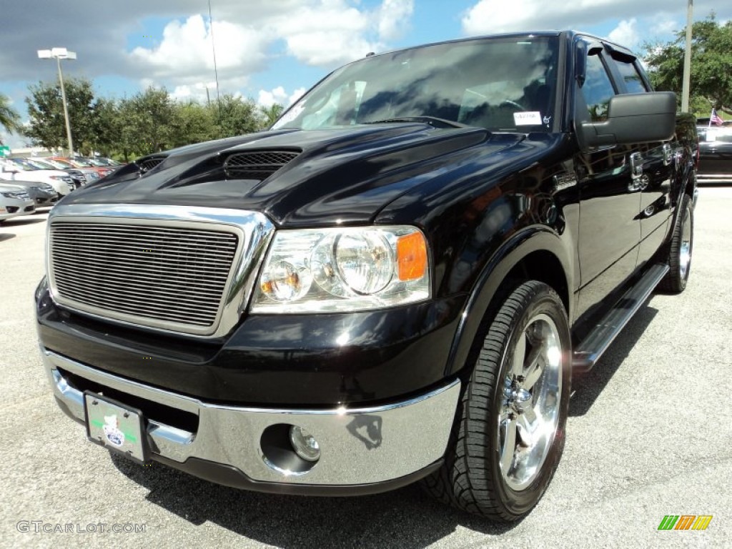 2006 F150 Lariat SuperCrew - Black / Black photo #14