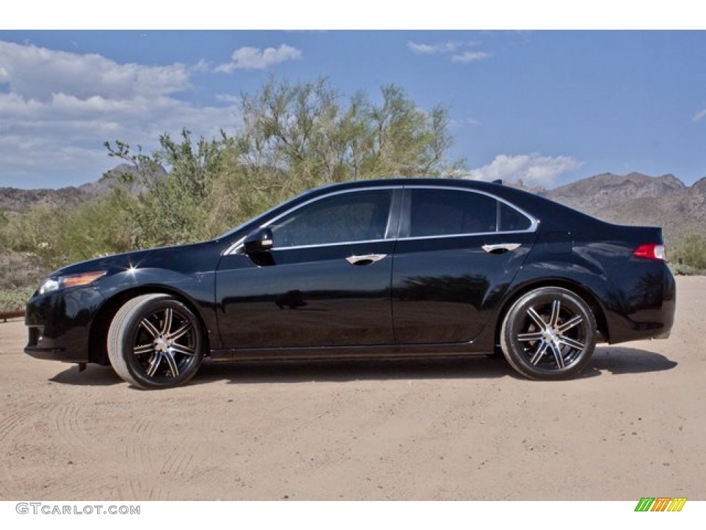 2010 TSX Sedan - Crystal Black Pearl / Parchment photo #10