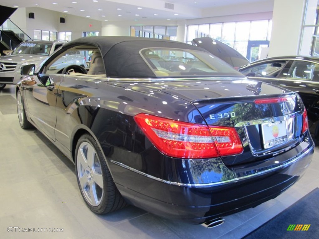 2013 E 350 Cabriolet - Lunar Blue Metallic / Almond/Mocha photo #5