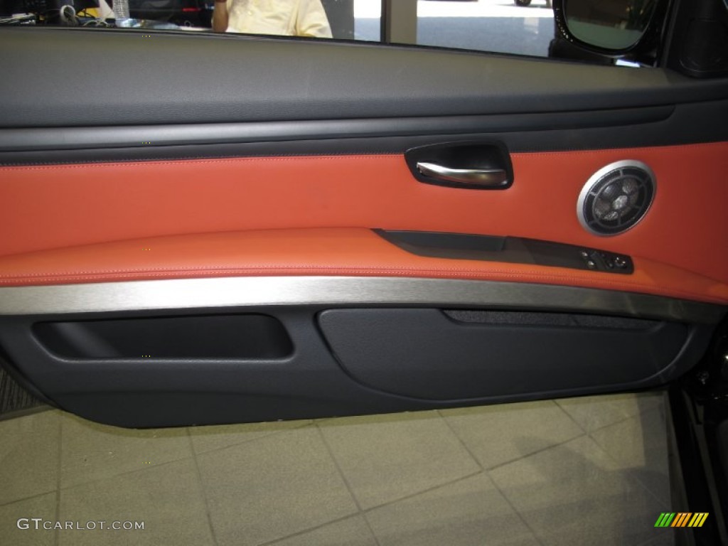 2013 BMW M3 Coupe Fox Red Door Panel Photo #71022212