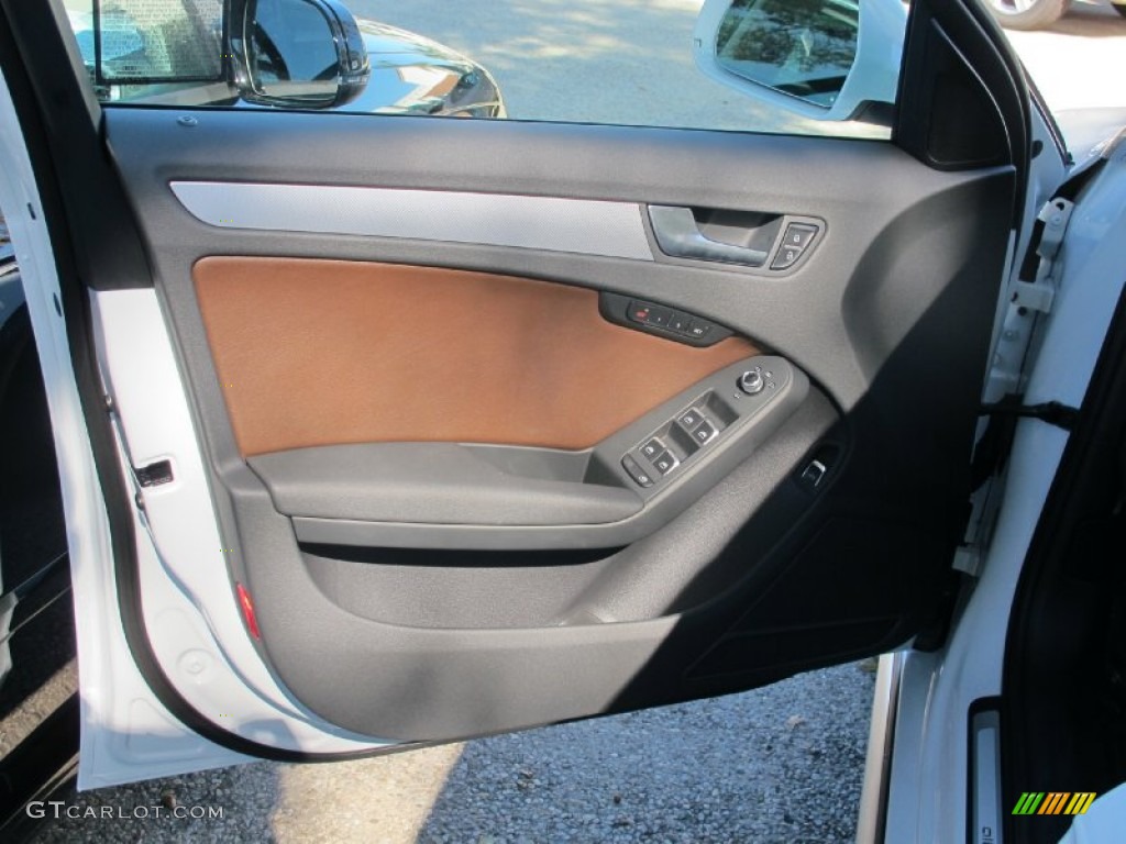 2013 Audi Allroad 2.0T quattro Avant Chestnut Brown Door Panel Photo #71022389