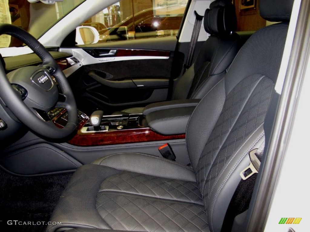 Black Interior 2013 Audi A8 4.0T quattro Photo #71022482