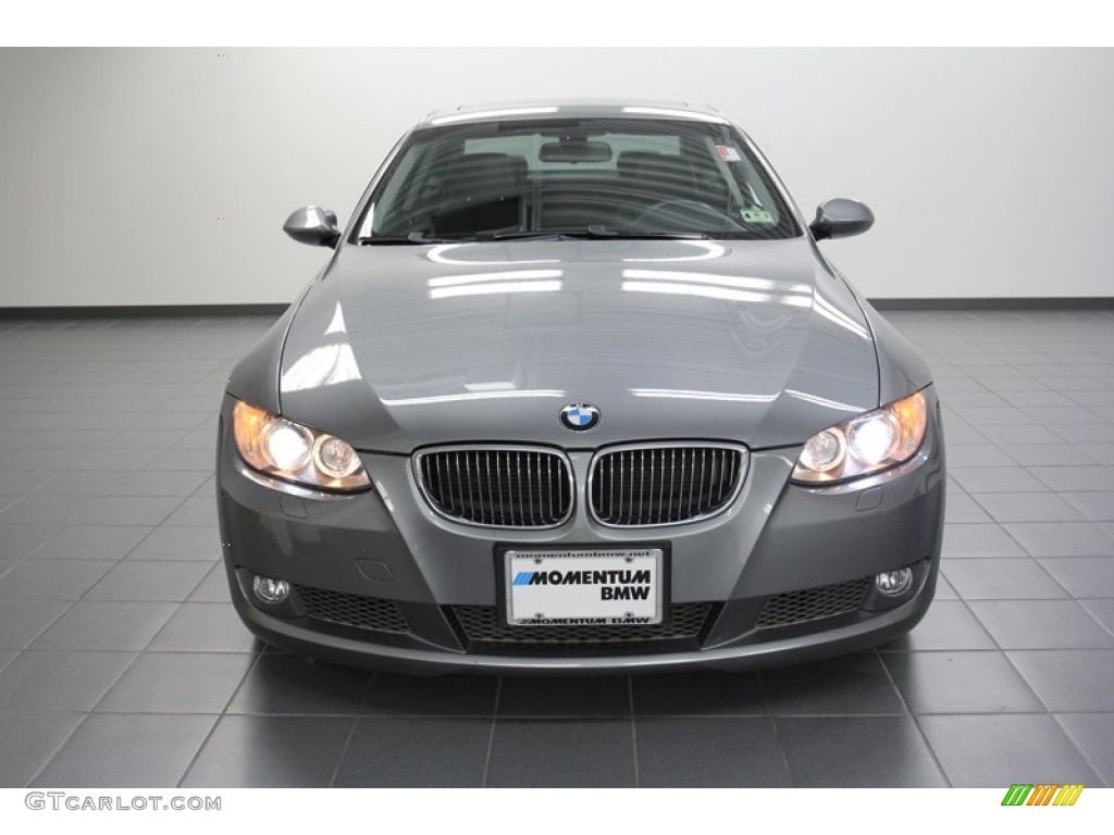 2008 3 Series 335i Coupe - Space Grey Metallic / Black photo #6