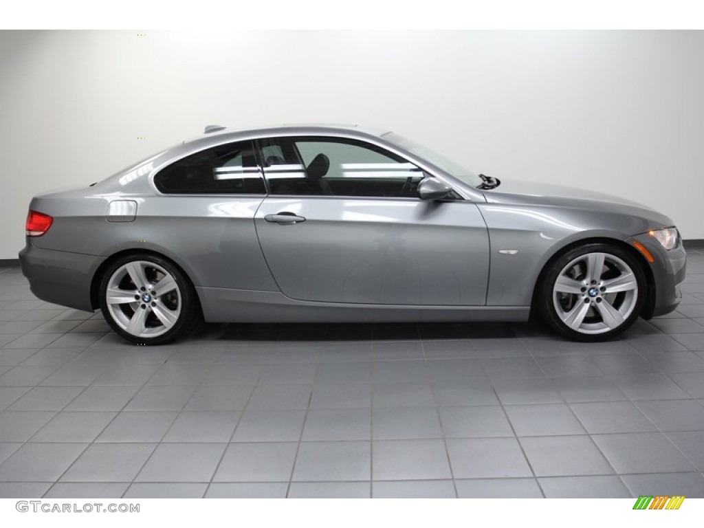 2008 3 Series 335i Coupe - Space Grey Metallic / Black photo #7
