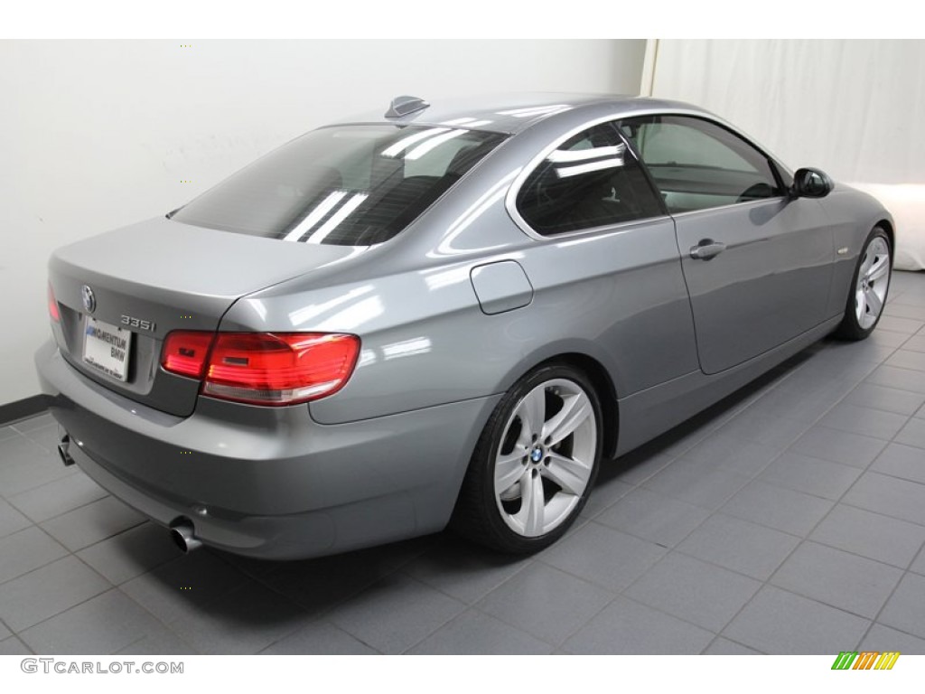 2008 3 Series 335i Coupe - Space Grey Metallic / Black photo #10