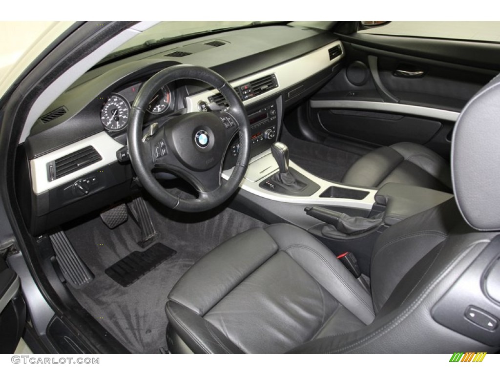 2008 3 Series 335i Coupe - Space Grey Metallic / Black photo #13