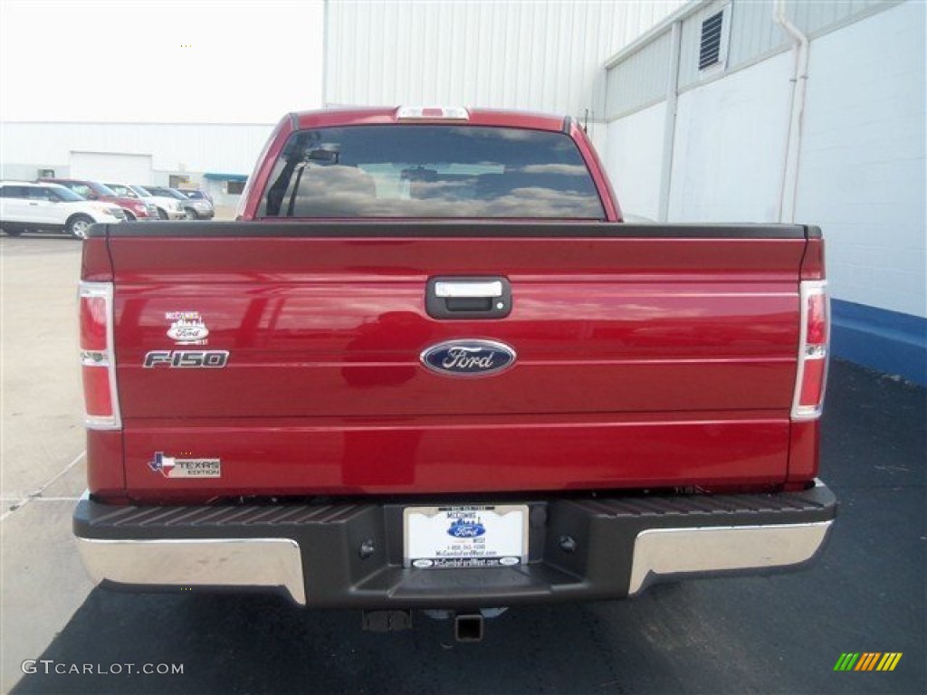 2013 F150 XLT SuperCrew - Ruby Red Metallic / Steel Gray photo #4