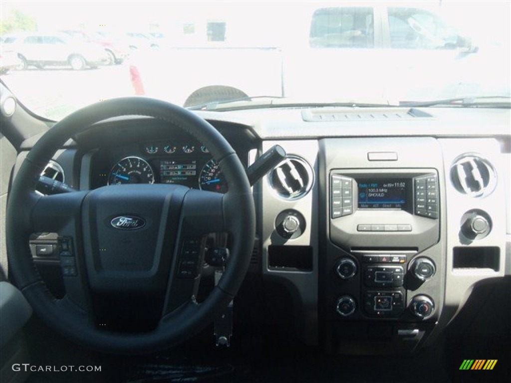 2013 F150 XLT SuperCrew - Ruby Red Metallic / Steel Gray photo #17