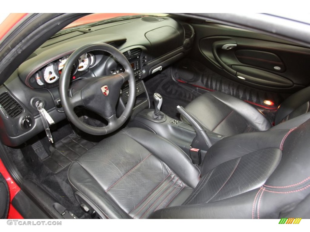Black Interior 2003 Porsche 911 Carrera 4S Coupe Photo #71023769