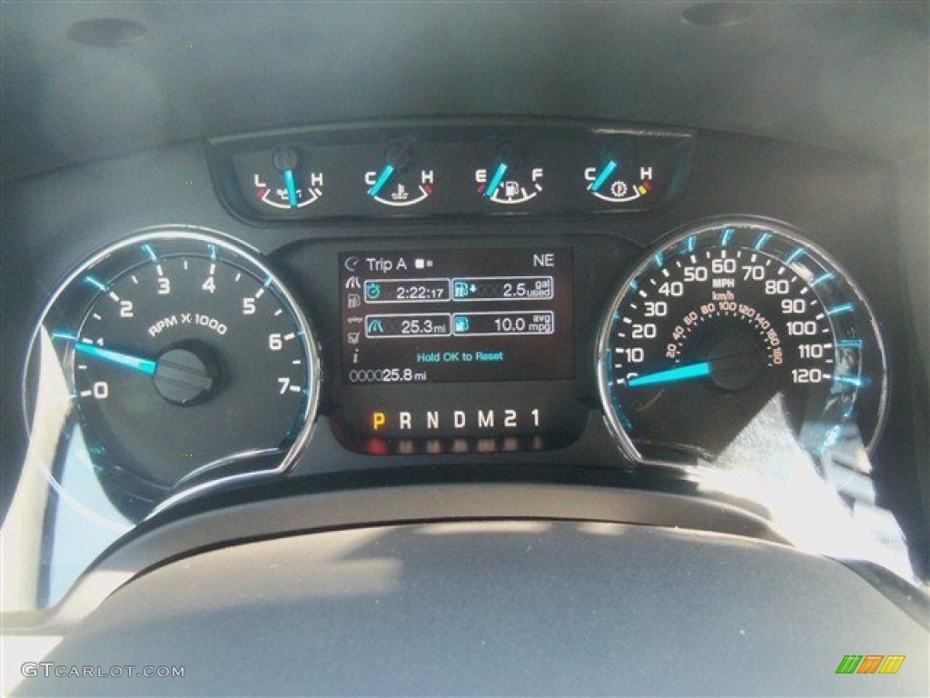 2013 Ford F150 XLT SuperCrew Gauges Photo #71023787