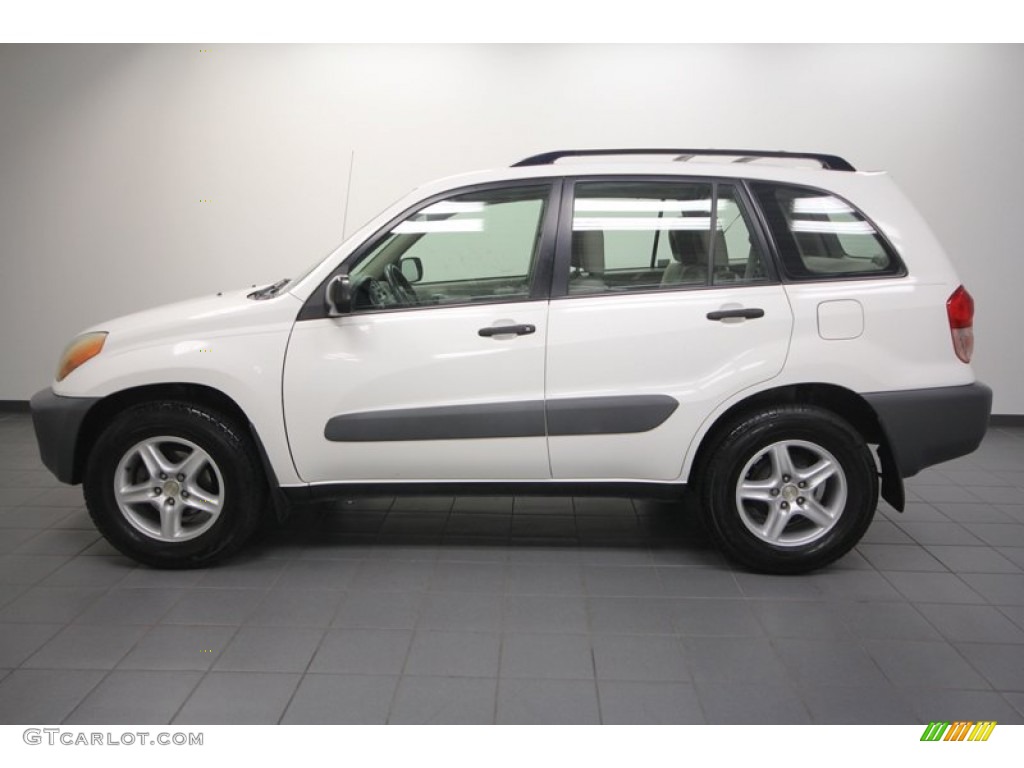 2001 RAV4  - Natural White / Gray photo #2