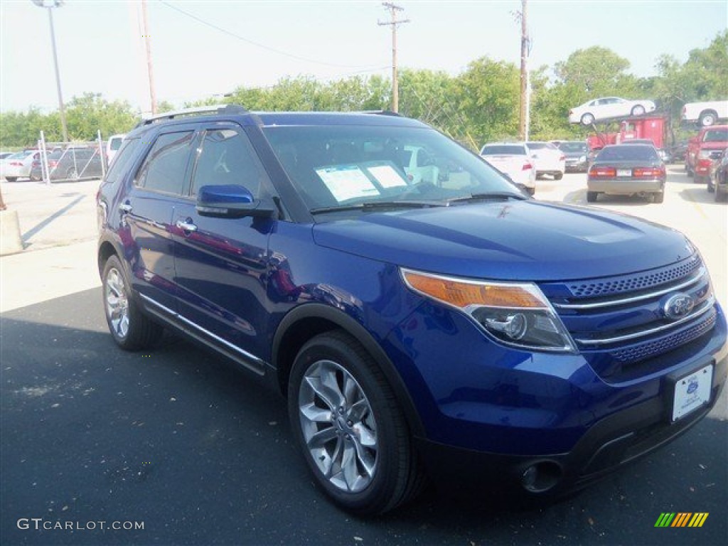 2013 Explorer Limited - Deep Impact Blue Metallic / Charcoal Black photo #7