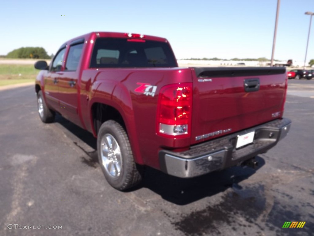 2013 Sierra 1500 SLE Crew Cab 4x4 - Sonoma Red Metallic / Very Dark Cashmere/Light Cashmere photo #7
