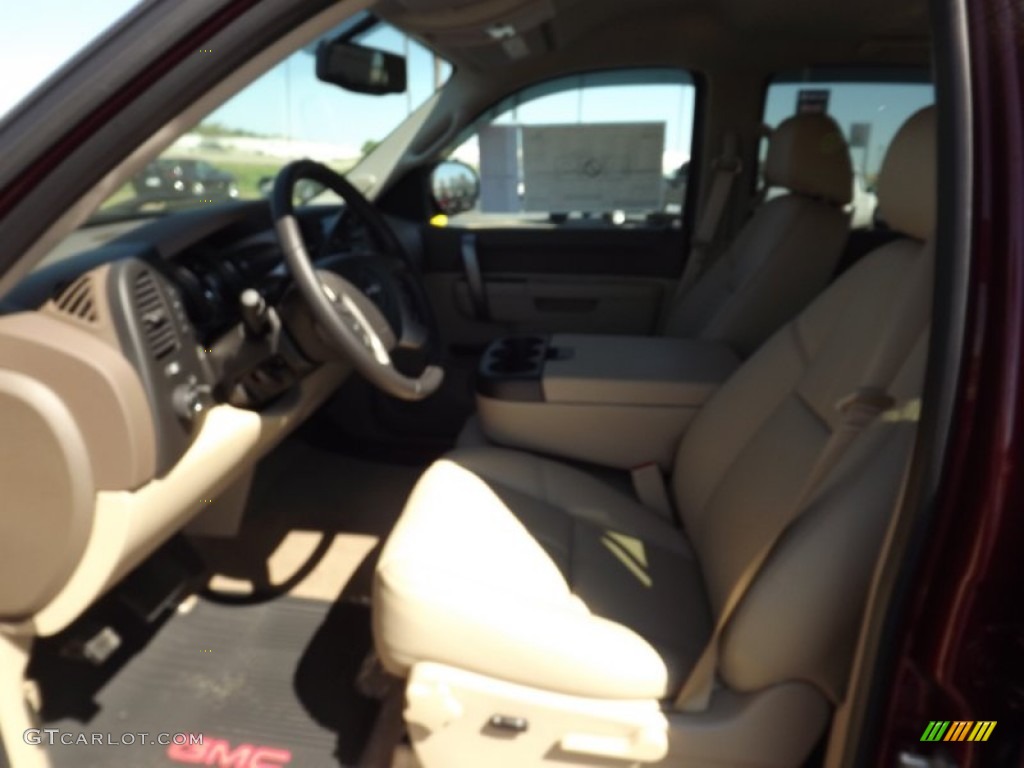 2013 Sierra 1500 SLE Crew Cab 4x4 - Sonoma Red Metallic / Very Dark Cashmere/Light Cashmere photo #11