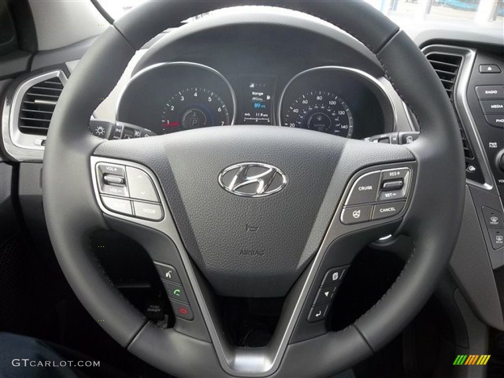 2013 Hyundai Santa Fe Sport 2.0T Gray Steering Wheel Photo #71026883