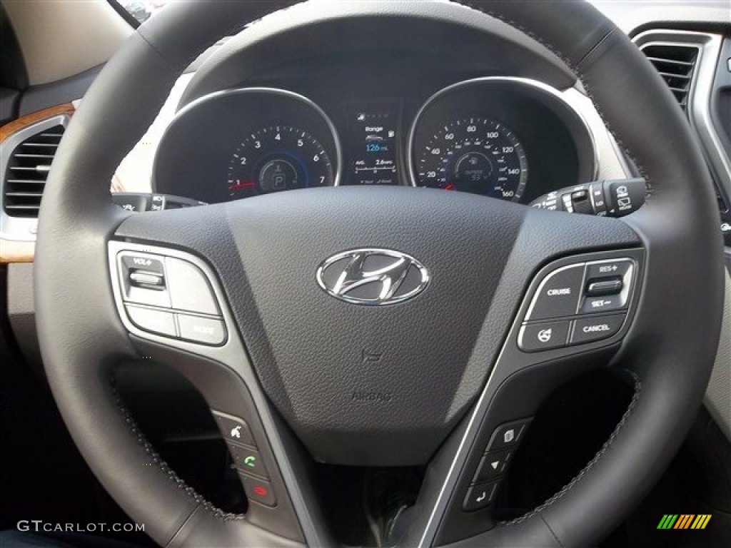 2013 Hyundai Santa Fe Sport 2.0T Beige Steering Wheel Photo #71027333