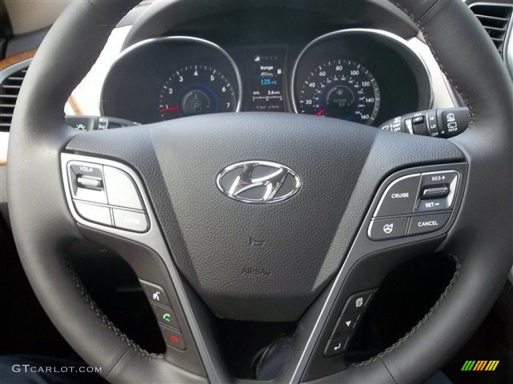 2013 Hyundai Santa Fe Sport 2.0T Beige Steering Wheel Photo #71027343