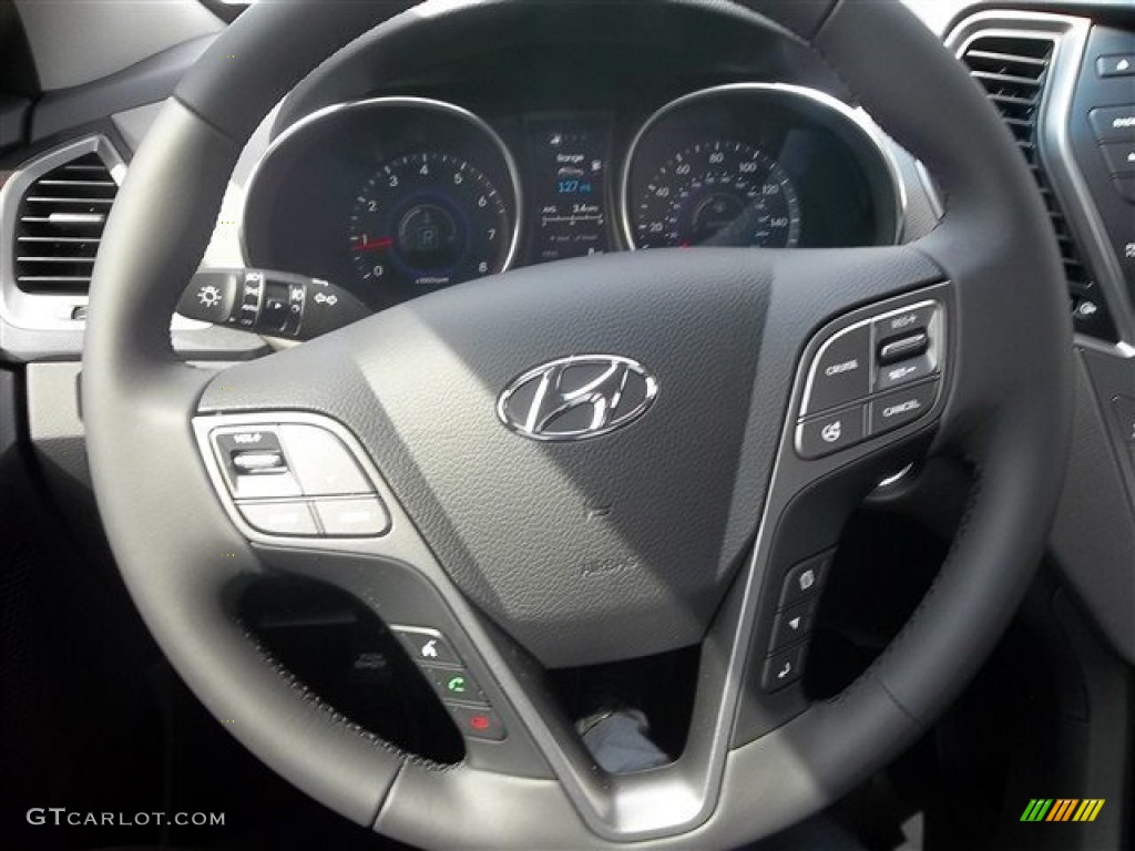 2013 Hyundai Santa Fe Sport 2.0T Gray Steering Wheel Photo #71027567