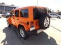 2013 Crush Orange Jeep Wrangler Unlimited Sahara 4x4  photo #3