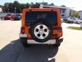 2013 Crush Orange Jeep Wrangler Unlimited Sahara 4x4  photo #4