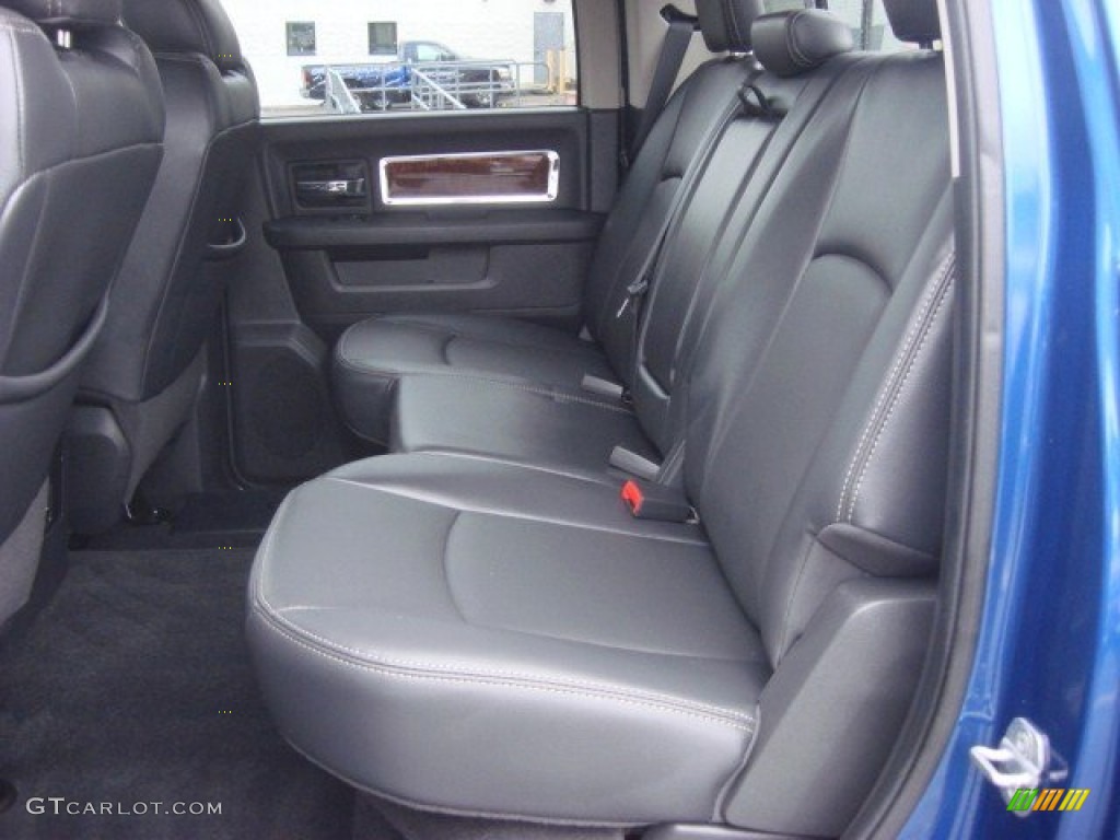 2011 Ram 1500 Laramie Crew Cab 4x4 - Deep Water Blue Pearl / Dark Slate Gray/Medium Graystone photo #11